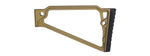 Atlas Custom Works Triangle Rise Stock w/ Butt Pad for 20mm Rails - (Tan)
