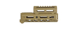 Atlas Custom Works Short M-LOK Handguard for Tokyo Marui AKM GBB Airsoft Rifle - (Tan)