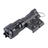 Atlas Custom Works 220 Lumens Offset Modular Airsoft Flashlight Laser and IR Combo - BLACK