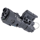 Atlas Custom Works 220 Lumens Offset Modular Airsoft Flashlight Laser and IR Combo - BLACK
