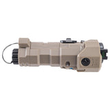 Atlas Custom Works 220 Lumens Offset Modular Airsoft Flashlight Laser and IR Combo - DARK EARTH