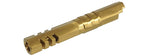 Atlas Custom Works Stainless Hexagon Outer Barrel for Tokyo Marui Hi-Capa 4.3 GBB Airsoft Pistols - (Gold)