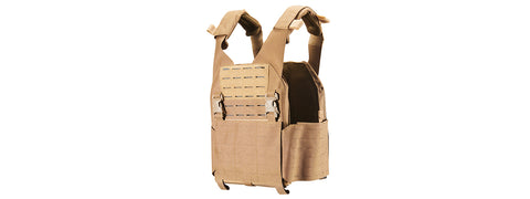 Code 11 Laser Cut Plate Carrier - (Color: Tan)