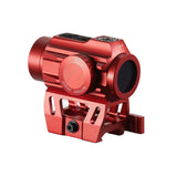 Lancer Tactical 1X25 2 MOA Red/Green Dot Sight w/ QD Riser Mount (Red)
