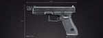 Dr. Gearbox Custom Glock 17 Gen 5 "LAWMAN" Gas Blowback Airsoft Pistol - (Black)