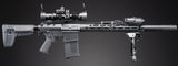 Custom Lancer Tactical Azrail - Battle X SR25 AEG Airsoft Rifle - (Black)