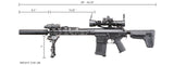 Custom Lancer Tactical Azrail - Battle X SR25 AEG Airsoft Rifle - (Black)