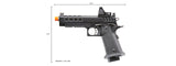 Custom Lancer Tactical ACHILLES - Heracles Hi-Capa Gas Blowback Airsoft Pistol - (Black)