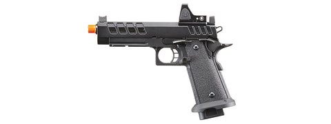 Custom Lancer Tactical ACHILLES - Heracles Hi-Capa Gas Blowback Airsoft Pistol - (Black)