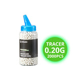 GoldenBall 2000 Round Premium Grade Tracer BBs - (White) - .20G
