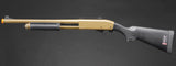 Golden Eagle M8870 3/6-Shot Pump Action CO2 Gas Airsoft Shotgun w/ Ghost Ring Iron Sights - (Tan)
