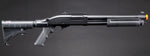 Golden Eagle M8871 3/6-Shot Pump Action CO2 Gas Airsoft Shotgun w/ Ghost Ring Iron Sights & M4 Crane Stock - (Black)