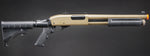 Golden Eagle M8871 3/6-Shot Pump Action CO2 Gas Airsoft Shotgun w/ Ghost Ring Iron Sights & M4 Crane Stock - (Tan)