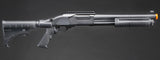 Golden Eagle M8873 3/6-Shot Pump Action Gas Airsoft Shotgun w/ Optic Rail & M4 Crane Stock - (Black)