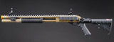 Golden Eagle M8874 3/6-Shot Pump Action CO2 Airsoft Shotgun w/ Flip Up Sights, Picatinny Rail & M4 Crane Stock - (Tan)