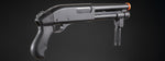 Golden Eagle M8876 3/6-Shot Pump Action Gas Airsoft Sawed-Off Shotgun w/ Forend Handle - (Black)