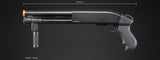 Golden Eagle M8876 3/6-Shot Pump Action Gas Airsoft Sawed-Off Shotgun w/ Forend Handle - (Black)