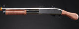 Golden Eagle M8877 3/6-Shot Pump Action Gas Airsoft Sawed-Off Shotgun - (Black/Wood)