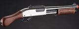Golden Eagle M8877 3/6-Shot Pump Action Gas Airsoft Sawed-Off Shotgun - (Black/Wood)