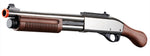 Golden Eagle M8877 3/6-Shot Pump Action Gas Airsoft Sawed-Off Shotgun - (Black/Wood)