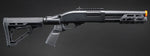 Golden Eagle M8878 3/6-Shot Pump Action Gas Airsoft Sawed-Off Shotgun w/ M-LOK Forend & Delta Stock - (Black)