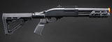 Golden Eagle M8878 3/6-Shot Pump Action Gas Airsoft Sawed-Off Shotgun w/ M-LOK Forend & Delta Stock - (Black)
