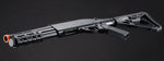 Golden Eagle M8878 3/6-Shot Pump Action Gas Airsoft Sawed-Off Shotgun w/ M-LOK Forend & Delta Stock - (Black)