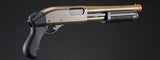 Golden Eagle M8881 3/6-Shot Pump Action Gas Airsoft Sawed-Off Shotgun - (Tan)