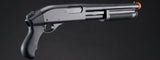 Golden Eagle M8881 3/6-Shot Pump Action Gas Airsoft Sawed-Off Shotgun - (Black)