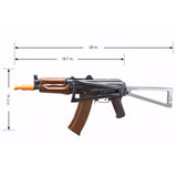 E&L AKS-74UN Platinum AEG AK Airsoft Rifle w/ 2.0 ETU MOSFET - Wood and Steel