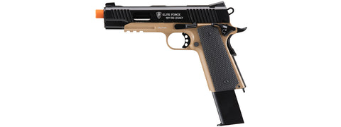 Elite Force 1911 Tac Legacy Edition Gas Blowback Airsoft Pistol (Color: Black / Dark Earth)