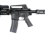 ICS Airsoft M4 AEG W/ Ras Tactical Folding Stock - Black
