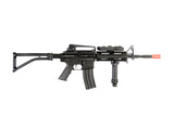 ICS Airsoft M4 AEG W/ Ras Tactical Folding Stock - Black