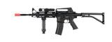 ICS Airsoft M4 AEG W/ Ras Tactical Folding Stock - Black