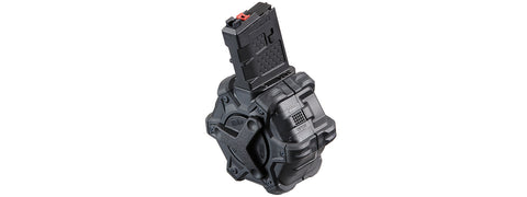AW Custom Adaptive Drum Magazine For WE M4 series GBB - (Black)