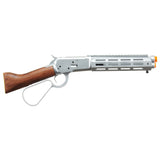 Atlas Custom Works M1873 "Mares Leg" Lever Action Airsoft Green Gas Rifle w/ M-LOK Rail - (Silver)