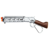 Atlas Custom Works M1873 "Mares Leg" Lever Action Airsoft Green Gas Rifle w/ M-LOK Rail - (Silver)