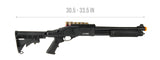 JAG Arms Scattergun TSS Airsoft Gas Shotgun W/ Side Saddle (Black)
