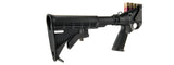 JAG Arms Scattergun TSS Airsoft Gas Shotgun W/ Side Saddle (Black)