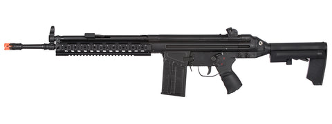 LCT LC-3AR-AEG LC-3 Air Airsoft AEG W/ Ris Handrail And AR Stock (Color: Black)