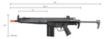 LCT Airsoft LC-3K AEG Rifle 400 FPS with Retractable Stock (EBB)