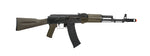 LCT Full Steel AK74M Airsoft AEG Rifle Gun - Black/Olive Drab Green