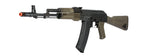 LCT Full Steel AK74M Airsoft AEG Rifle Gun - Black/Olive Drab Green
