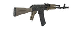 LCT Full Steel AK74M Airsoft AEG Rifle Gun - Black/Olive Drab Green