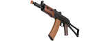 LCT AKS74U Assault Rifle AEG W/ Wood Foregrip (BLK)
