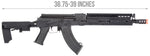 LCT Steel 13.5" KeyMod AK AEG Airsoft Rifle Gun (Color: Black)
