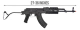 LCT Airsoft TIMS AK47 AEG Rifle w/ Folding Wire Stock (Color: Black)