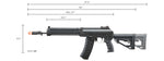 LCT Airsoft ZK12 Tactical Assault AEG Rifle Gun with Z-Sport 10.5" Rail (Color: Black)
