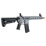 Lancer Tactical Gen 2 Hellion M-LOK 10" M4 AEG Air Rifle Gun w/ Ambidextrous NSR Receiver & NSR Stock - GRAY
