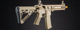 Lancer Tactical Gen 4 L119A2 M4/M16 Full Metal Airsoft Rifle 390-400 FPS - (Color: Tan)